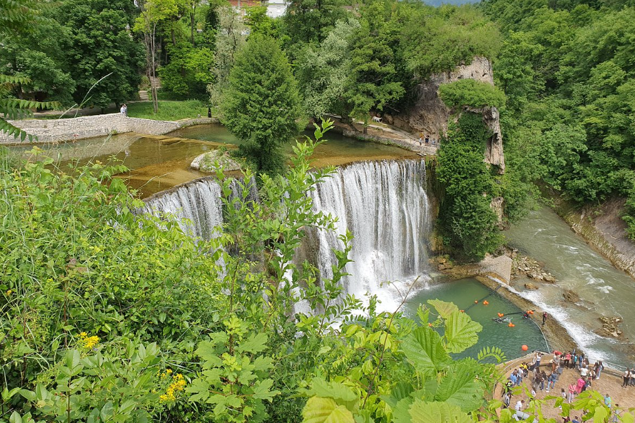 Jajce Fortress and Pliva Waterfall, Jajce, Central Bosnia, Bosnia and Herzegovina